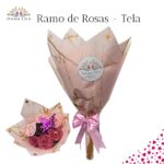 Ramo de Rosas de Tela Premium - Mamá Lila - Imagen 2