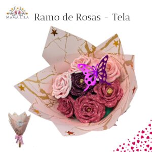 Ramo de Rosas de Tela- Mamá Lila